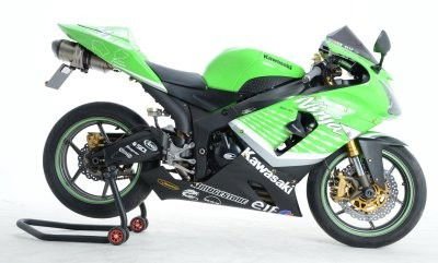 Kawasaki ZX6 R 2005 2006 Dx Protezione Carter 10650 Rg ECC0058BK - ENDURRAD