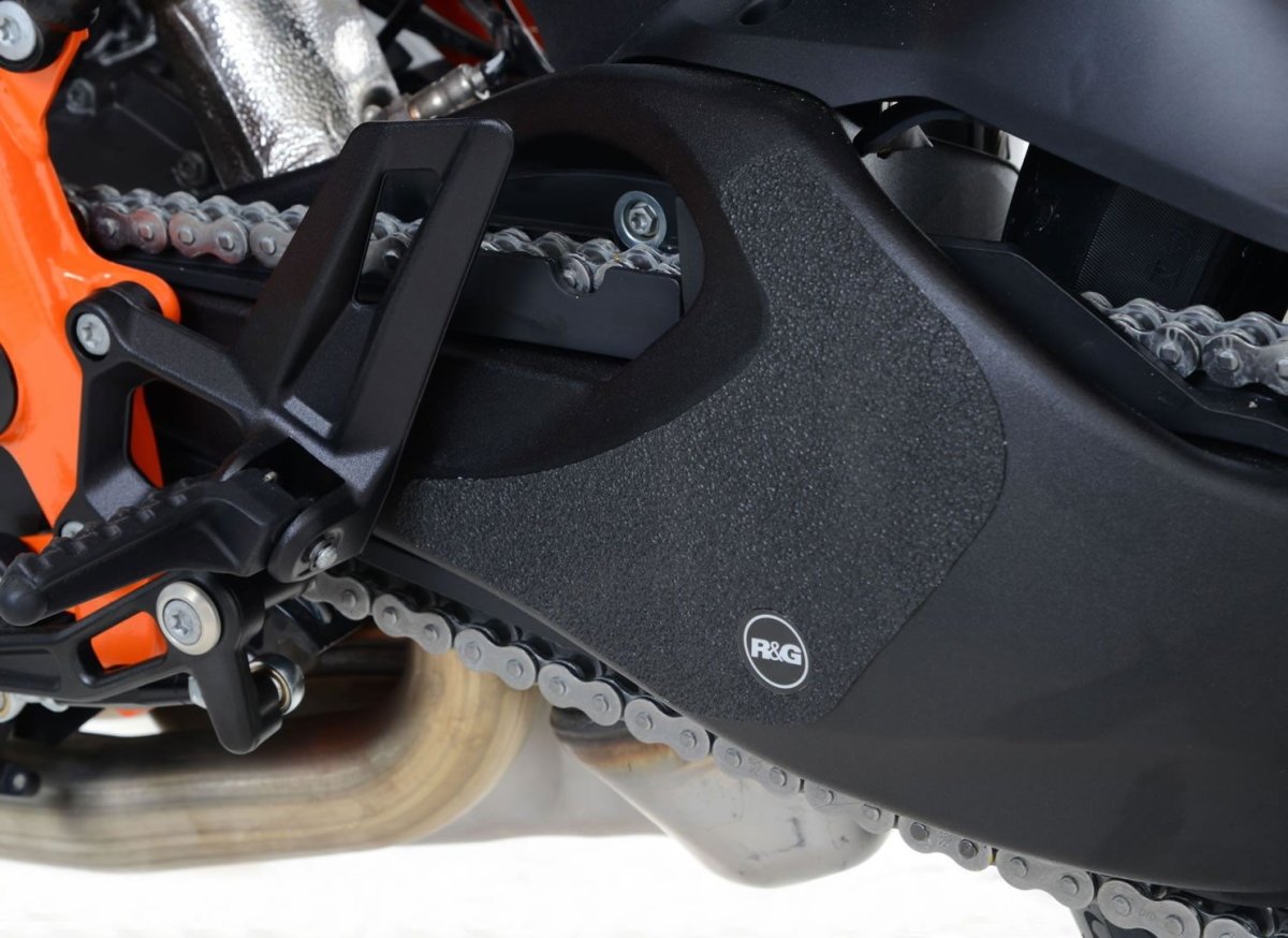 Kit 1pz.adesivi anti - scivolo paratacco KTM Super Duke GT [R] '17 - '19 - lato sinistro del forcellone - nero - ENDURRAD