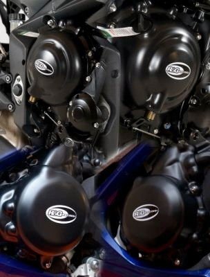 kit 2 pezzi (ECC0141BK - ECC0142BK) - protezione motore TRIUMPH STREET TRIPLE / TRIPLE R '14 - '16 / DAYTONA 675 '13 - / DAYTONA 675R - ENDURRAD