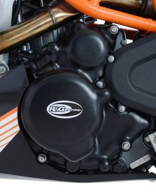 kit 2 pezzi (ECC0164BK - ECC0165BK) - prot.motore KTM 390 Duke fino '15 / RC390 fino '15 R&G - ENDURRAD