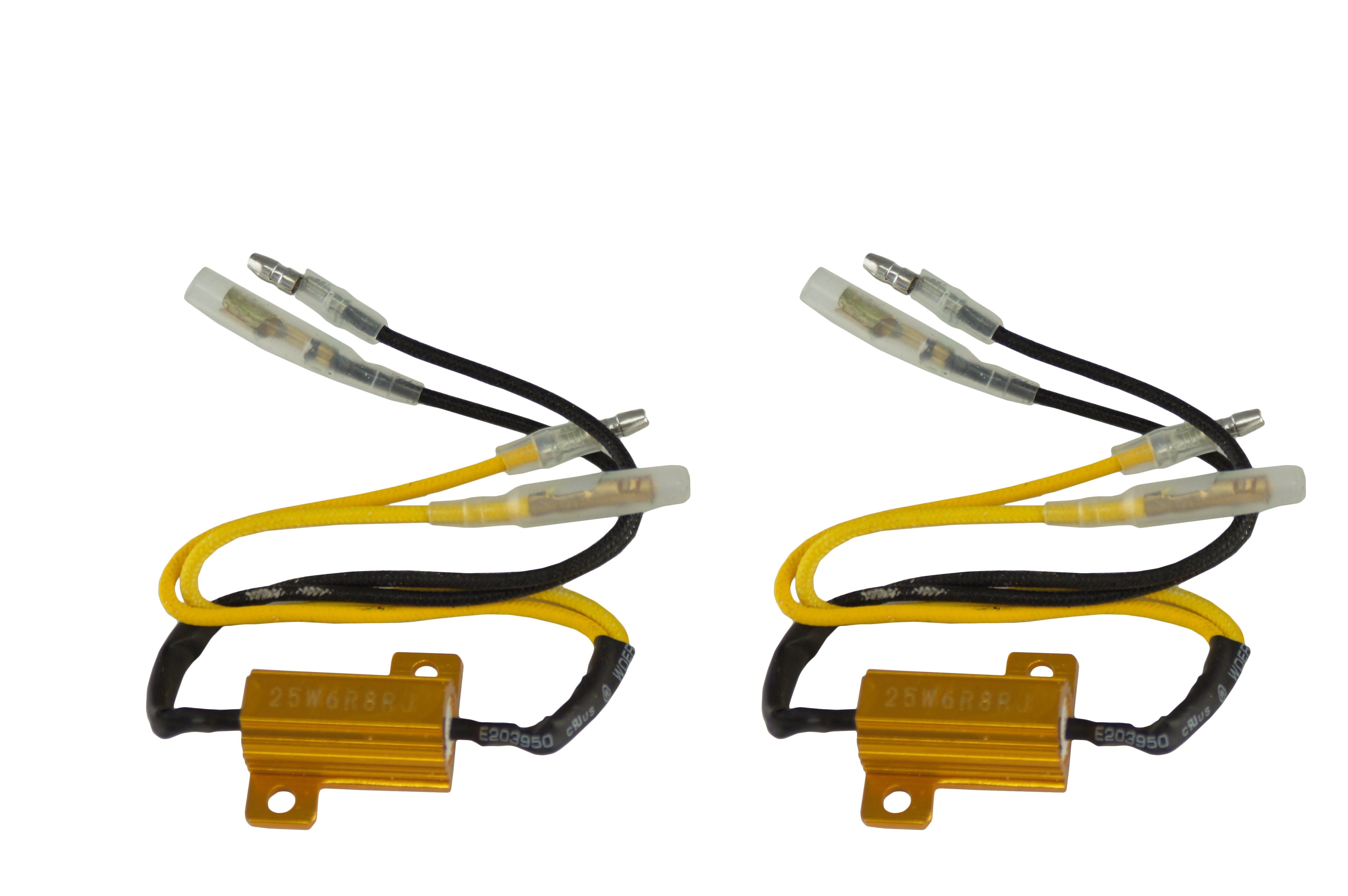 Kit 2 pezzi resistenze allum. minifrecce led 8.2 ohm