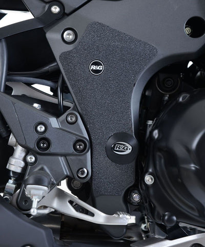Kit 2PZ Adesivi Anti Scivolo Paratacco Kawasaki Z1000SX 17 Nero Solo Telaio R G 18046 Rg EZBG408BL - ENDURRAD