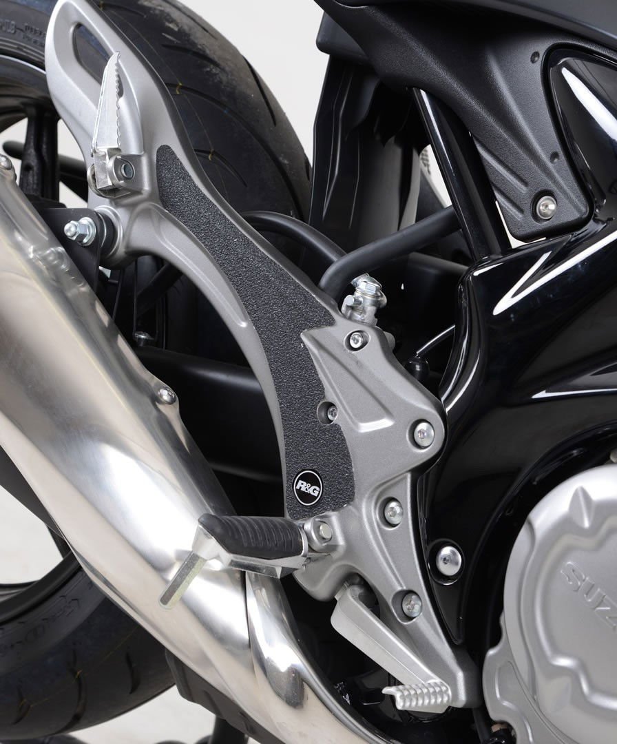 Kit 2PZ Adesivi Anti Scivolo Paratacco Suzuki Gladius 09 Telaio Nero 16765 Rg EZBG706BL - ENDURRAD