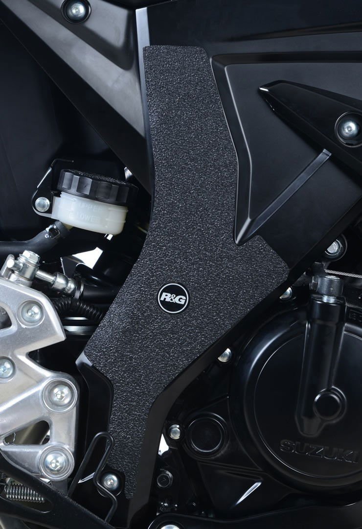 Kit 2PZ Adesivi Anti Scivolo Paratacco Suzuki Gsx R 125 Gsx S 125 Nero EZBG711BL R G 55054 Rg EZBG711BL - ENDURRAD