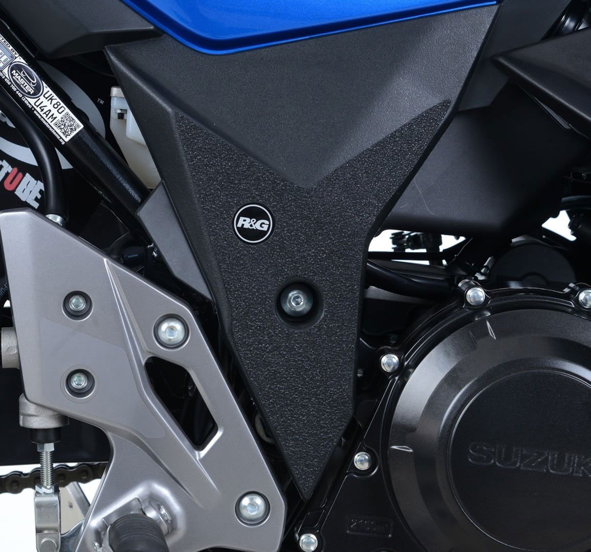 Kit 2PZ Adesivi Anti Scivolo Paratacco Suzuki GSX250R 17 Nero R G 54697 Rg EZBG710BL - ENDURRAD