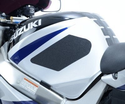 Kit 2PZ Adesivi Anti Scivolo Serbatoio Aprilia RSV1000 04 10 Tuono 06 10 Nero 11148 Rg EZRG001BL - ENDURRAD