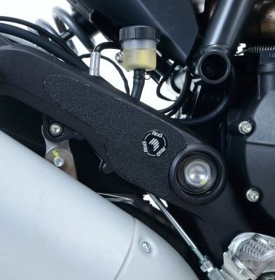 kit 2pz.adesivi anti - scivolo paratacco DUCATI Scrambler 800 Classic, Street Classic, Sixty 2, Flat Track Pro / Monster 797 - nero - ENDURRAD