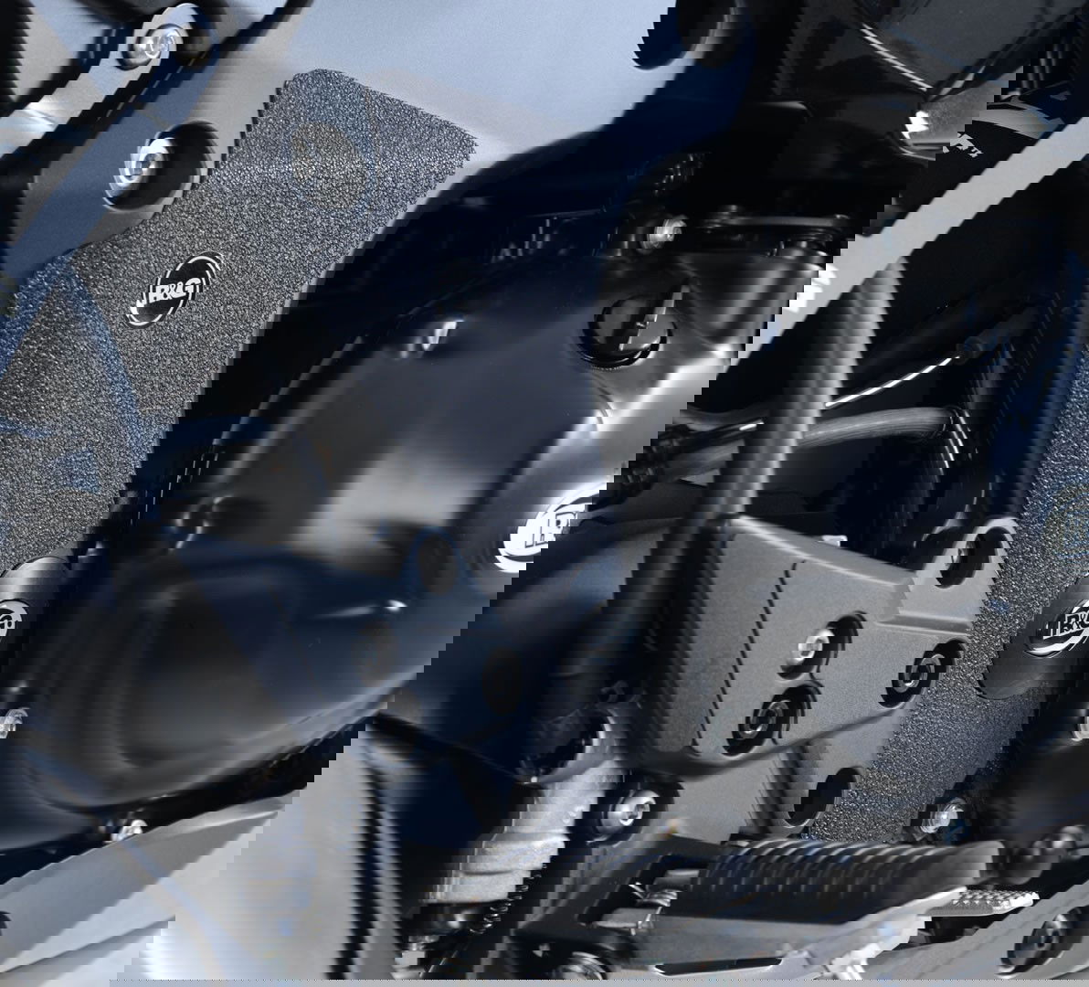 kit 2pz.adesivi anti-scivolo paratacco Kawasaki Z1000SX '17- - nero (solo telaio) R&G