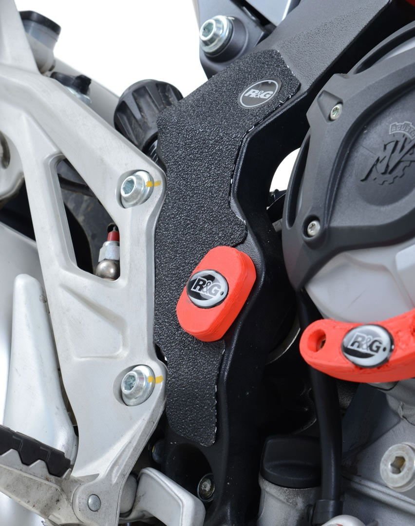 kit 2pz.adesivi anti - scivolo paratacco MV Agusta 800 Turismo Veloce - nero - ENDURRAD