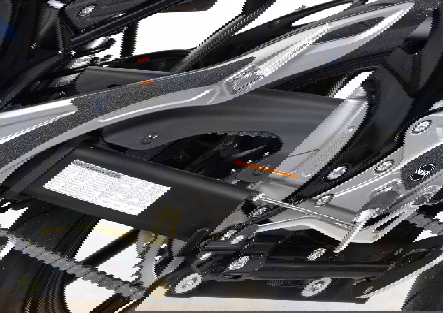 kit 2pz.adesivi anti-scivolo paratacco Suzuki Gladius '09- (telaio) - nero