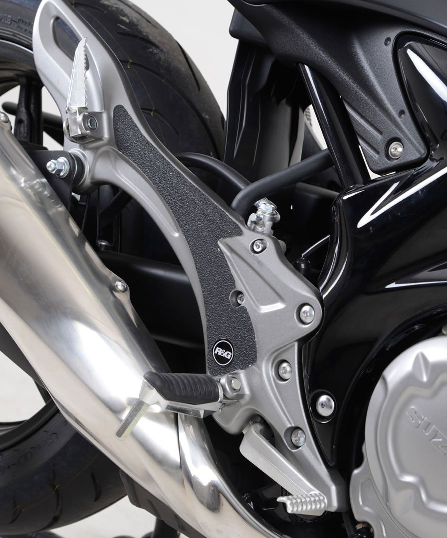 kit 2pz.adesivi anti-scivolo paratacco Suzuki Gladius '09- (telaio) - nero