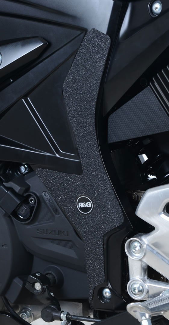 kit 2pz.adesivi anti - scivolo paratacco Suzuki GSX - R 125 / GSX - S 125 - nero EZBG711BL R&G - ENDURRAD