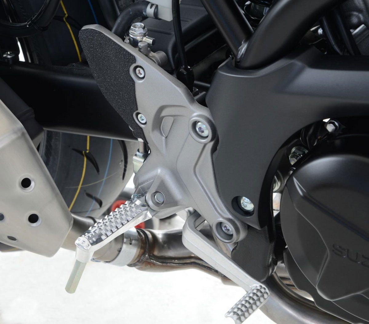 kit 2pz.adesivi anti - scivolo paratacco Suzuki SV 650 '16 - / SV650X '18 - nero - ENDURRAD