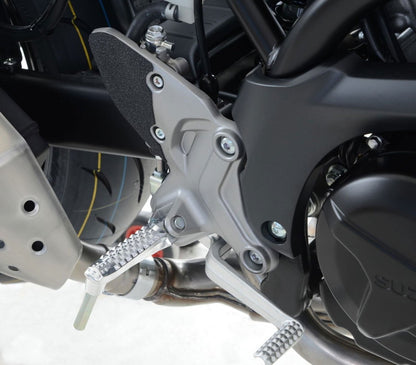 kit 2pz.adesivi anti - scivolo paratacco Suzuki SV 650 '16 - / SV650X '18 - nero - ENDURRAD