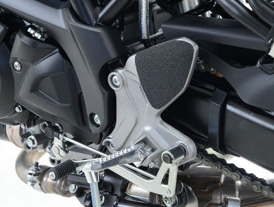 Kit 2PZ Adesivi Anti Scivolo Paratacco Suzuki SV650 16 SV650X 18 Nero 16766 Rg EZBG707BL - Endurrad