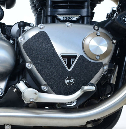 Kit 2pz.adesivi anti - scivolo paratacco Triumph Bonneville Bobber '17 - / Street Cup '17 - R&G - ENDURRAD