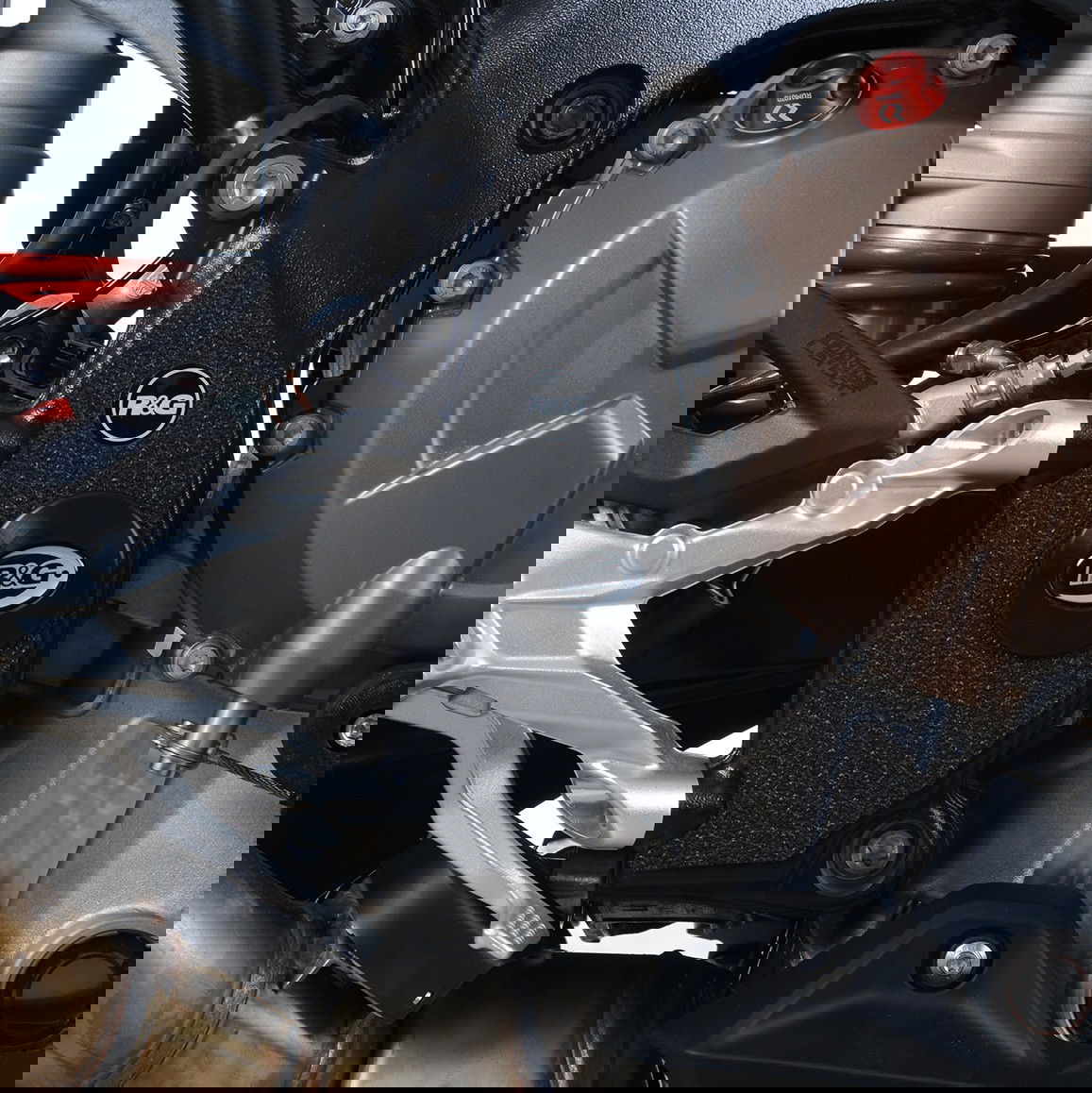 kit 3pz. Adesivi anti-scivolo paratacco BMW S1000RR '19- (telaio e parte sinistra forcellone)