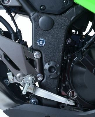 Kit 3PZ Adesivi Anti Scivolo Paratacco Kawasaki Ninja 250 13 17 Ninja 300 Z250 13 18 Nero Solo Telaio 12050 Rg EZBG403BL - ENDURRAD