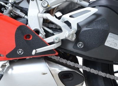 Kit 2pz.adesivi anti-scivolo paratacco DUCATI 1199 / 1299 Panigale - nero