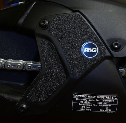 kit 3pz.adesivi anti - scivolo paratacco Kawasaki H 2 SX - nero EZBG410BL R&G - ENDURRAD