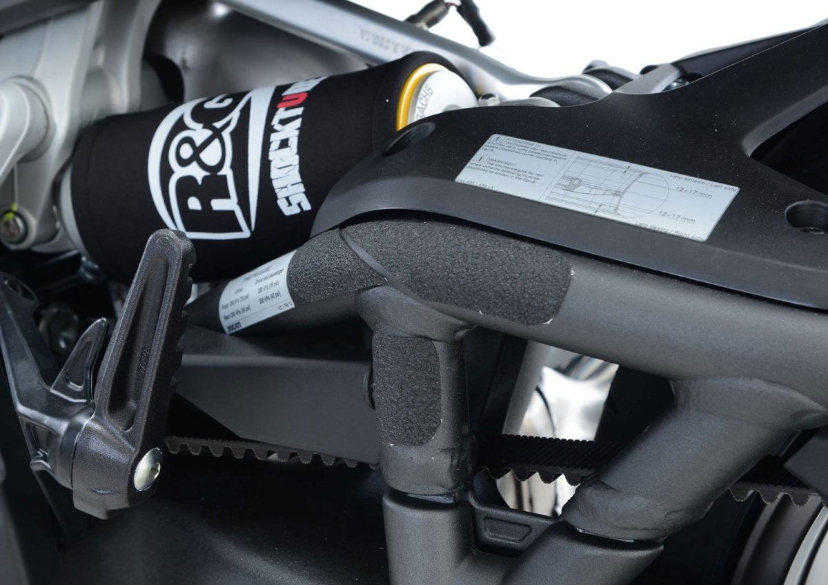 Kit 4PZ Adesivi Anti Scivolo Paratacco Ducati X Diavel X Diavel S Nero 16763 Rg EZBG208BL - ENDURRAD