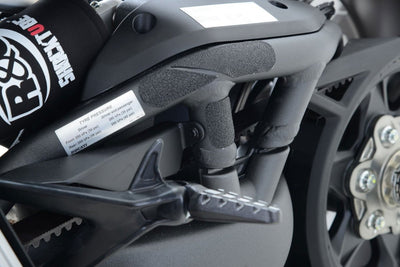 Kit 4PZ Adesivi Anti Scivolo Paratacco Ducati X Diavel X Diavel S Nero 16763 Rg EZBG208BL - ENDURRAD