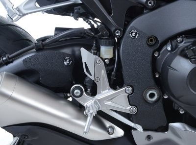 kit 4pz.adesivi anti-scivolo paratacco HONDA CBR1000RR '08-'19 / CBR1000RR/SP '17-'19 /SP2 '17-'19 nero (forcellone e telaio)