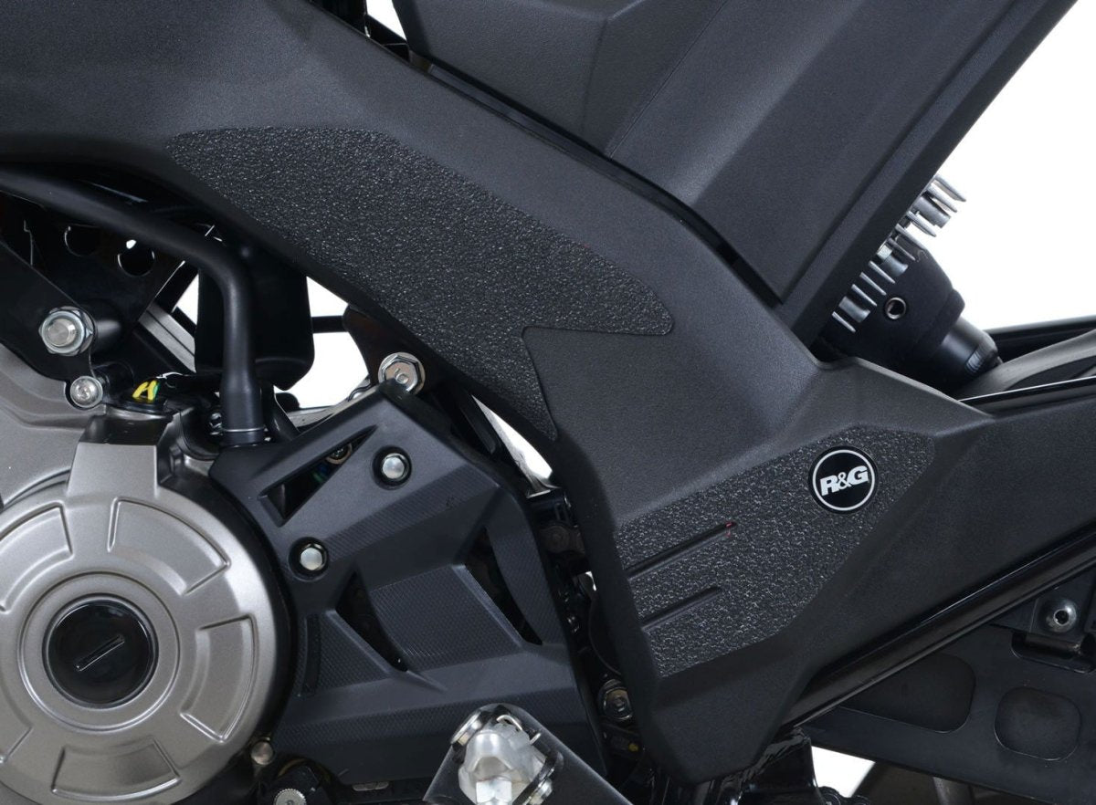 Kit 4PZ Adesivi Anti Scivolo Paratacco Kawasaki Z125 Nero Solo Telaio R G 18044 Rg EZBG406BL - ENDURRAD