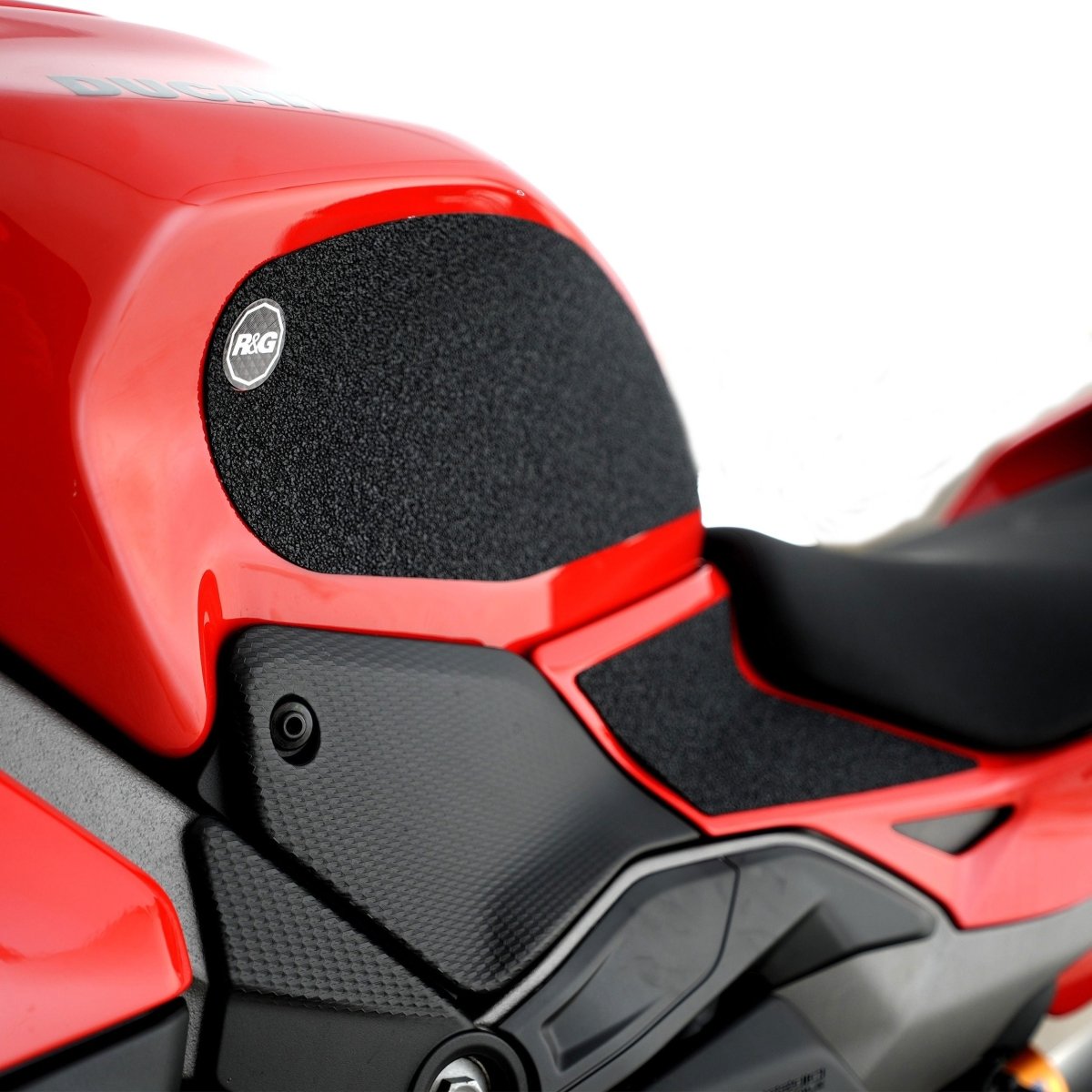 Kit 4PZ Adesivi Anti Scivolo Serbatoio Ducati Panigale V4S 25 Nero Rg EZRG235 - ENDURRAD