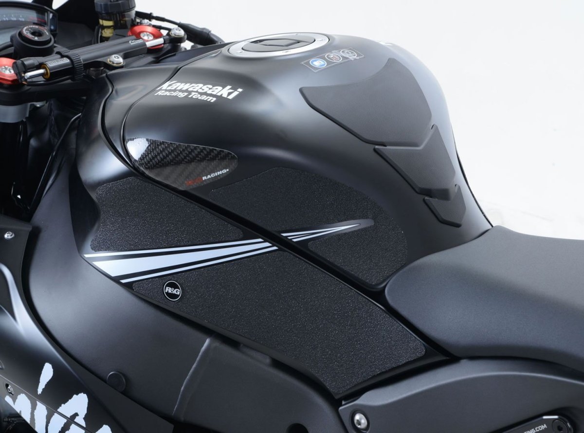 Kit 6PZ Adesivi Anti Scivolo Serbatoio Kawasaki ZX10R 16 15418 Rg EZRG426BL - ENDURRAD