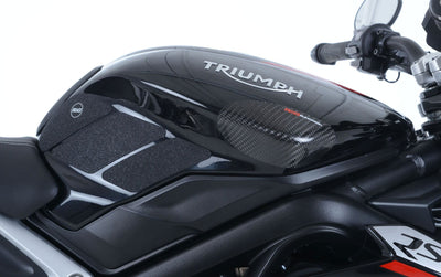 Kit 6PZ Adesivi Anti Scivolo Serbatoio Triumph 675 Daytona Street Triple 13 Street Triple Rx 15 Nero 11304 Rg EZRG801BL - Endurrad