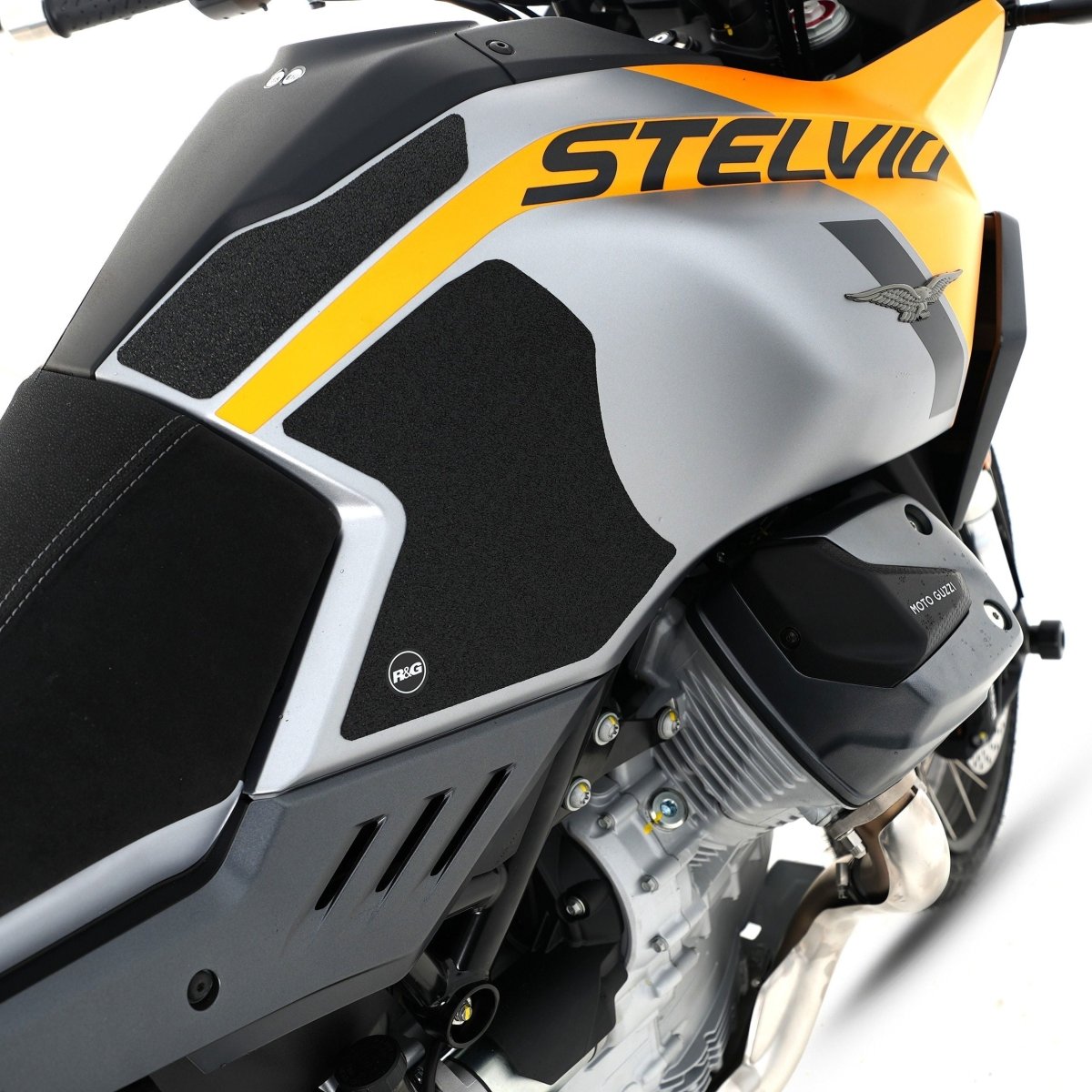 Kit Adesivi Anti Scivolo Serbatoio Per Moto Guzzi Stelvio 24 93298 Rg EZRG2102BL - ENDURRAD