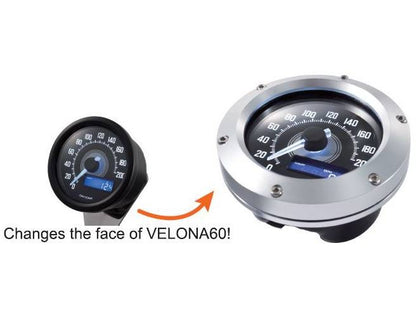 Kit cornice alluminio CNC per strumenti serie VELONA, cromato