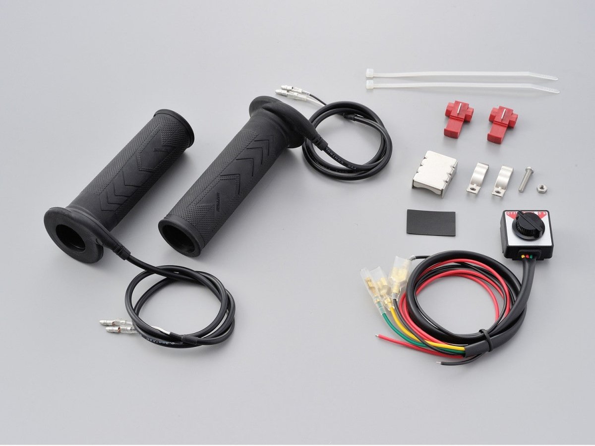 Kit manopole riscaldate moto manubri 22,2mm terminale chiuso/controllo meccanico - ENDURRAD