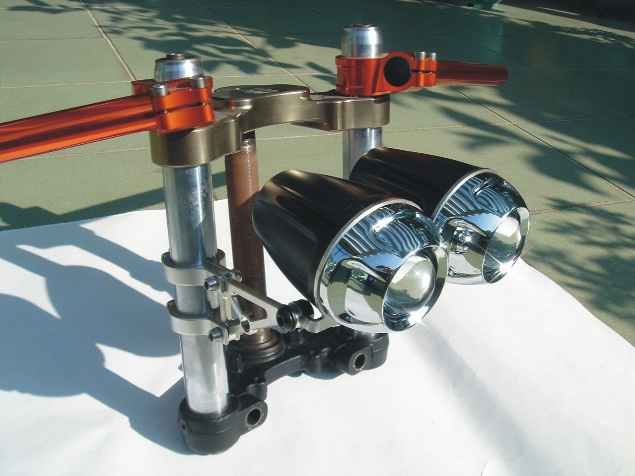 KIT MODIFICA FANALE TWIN POLIELLISSOIDALE ALOGENO (SUPPORTI ALLO STELO NON INCLUSI)