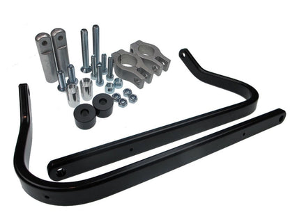 Kit montaggio paramani - due punti di fissaggio: KTM 1290 SUPER DUKE R ('14 - ) - verniciato NERO - ENDURRAD