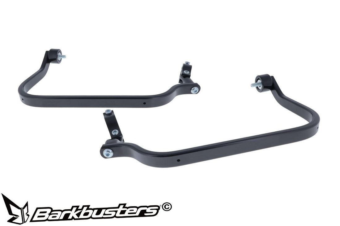 Kit montaggio paramani Barkbusters per Yamaha MT 09, dettaglio del fissaggio al manubrio