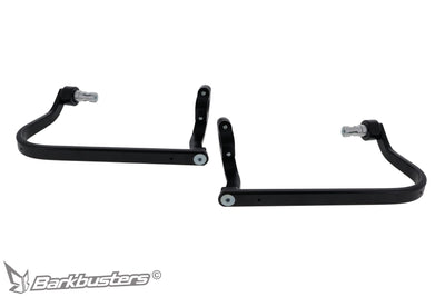 Kit di montaggio paramani Barkbusters BHG-055 nero, struttura in alluminio verniciato a due punti di fissaggio