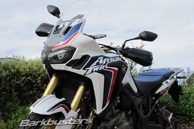 Kit Barkbusters BHG-062 montato su Honda CRF1000L Africa Twin con plastiche STORM, vendute separatamente