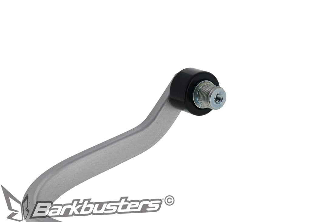 Barkbusters BHG-082 alluminio, dettaglio dell'ancoraggio all'estremità del manubrio con contrappeso incluso