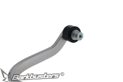 Barkbusters BHG-082 alluminio, dettaglio dell'ancoraggio all'estremità del manubrio con contrappeso incluso
