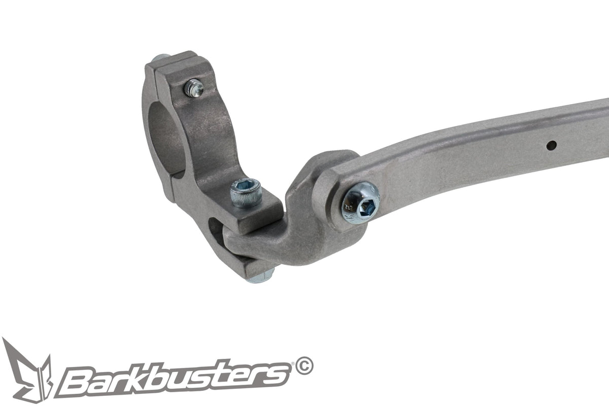 Barkbusters BHG-082 alluminio, dettaglio del morsetto sulla sezione dritta del manubrio