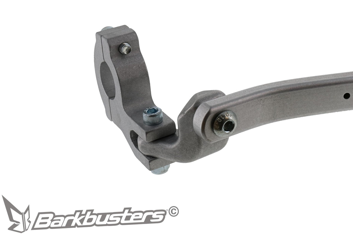 Morsetto del kit paramani Barkbusters BHG-084, fissaggio sulla sezione dritta del manubrio