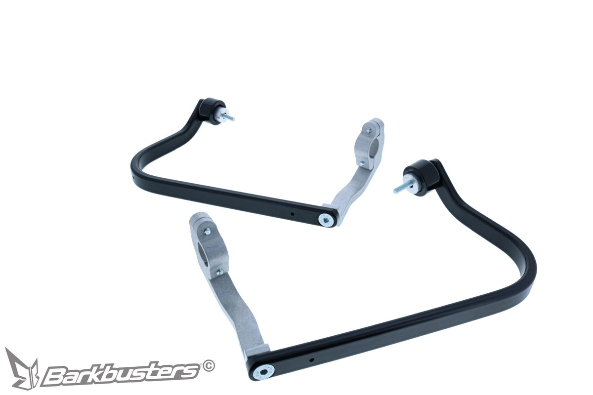 Kit di montaggio paramani Barkbusters BHG-110 a due punti di fissaggio, struttura in alluminio verniciata nera per Honda CL500