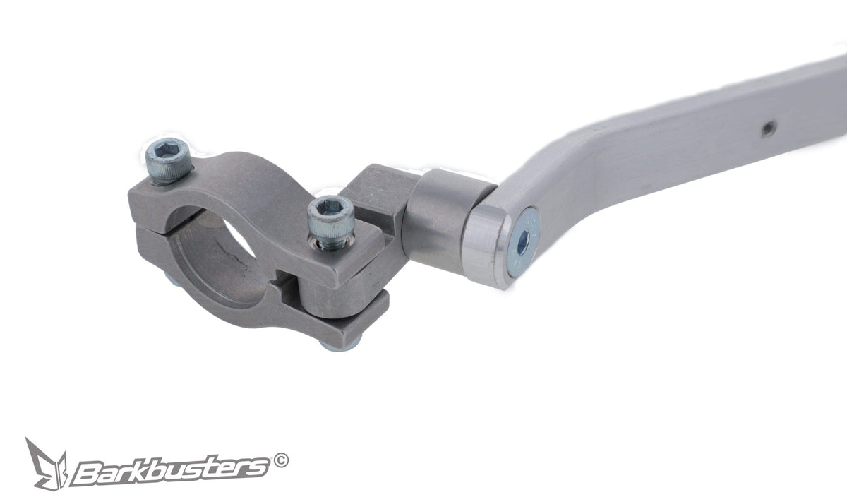 Dettaglio del morsetto sinistro del kit Barkbusters BHG-118
