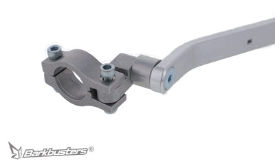 Dettaglio del morsetto sinistro del kit Barkbusters BHG-118