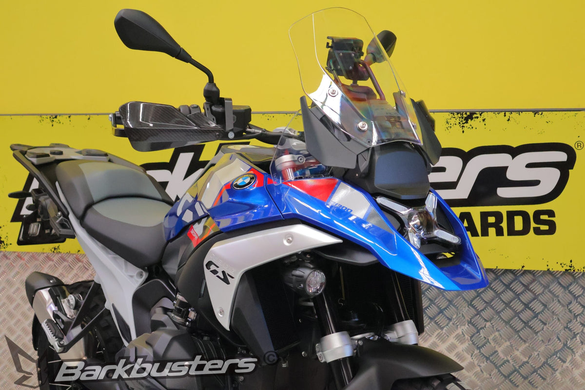 Kit Barkbusters BHG-124 montato su BMW R1300GS con plastiche CARBON in fibra di carbonio