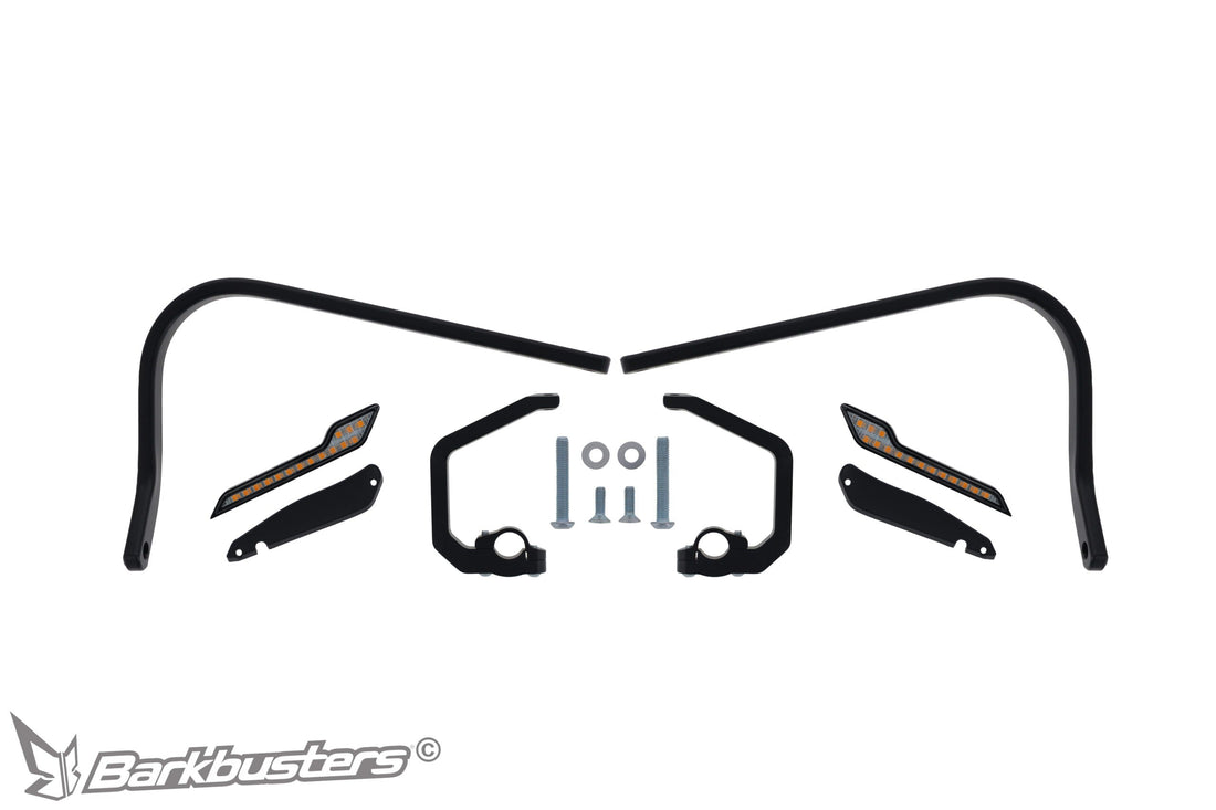 Kit di montaggio Barkbusters BHG-133 per BMW R1300GS con frecce a LED sequenziali incluse