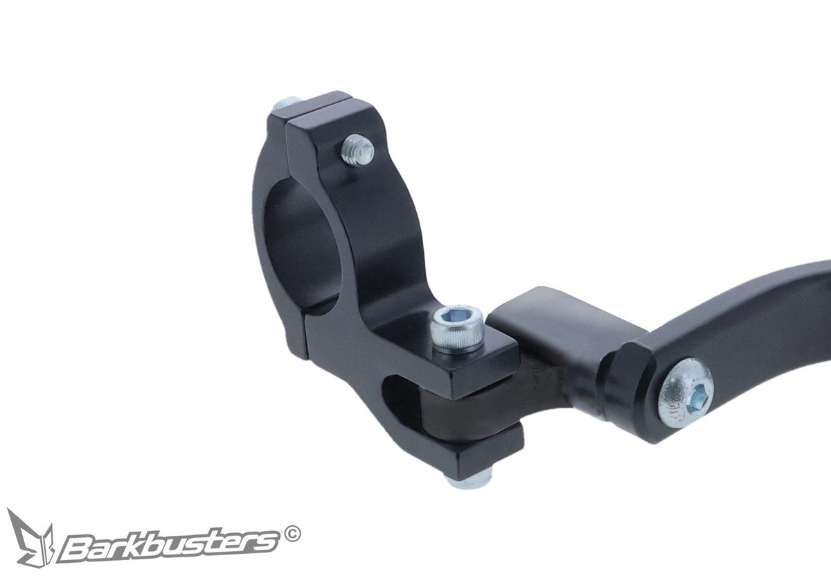 Barkbusters BHG-134, dettaglio del morsetto sulla sezione dritta del manubrio