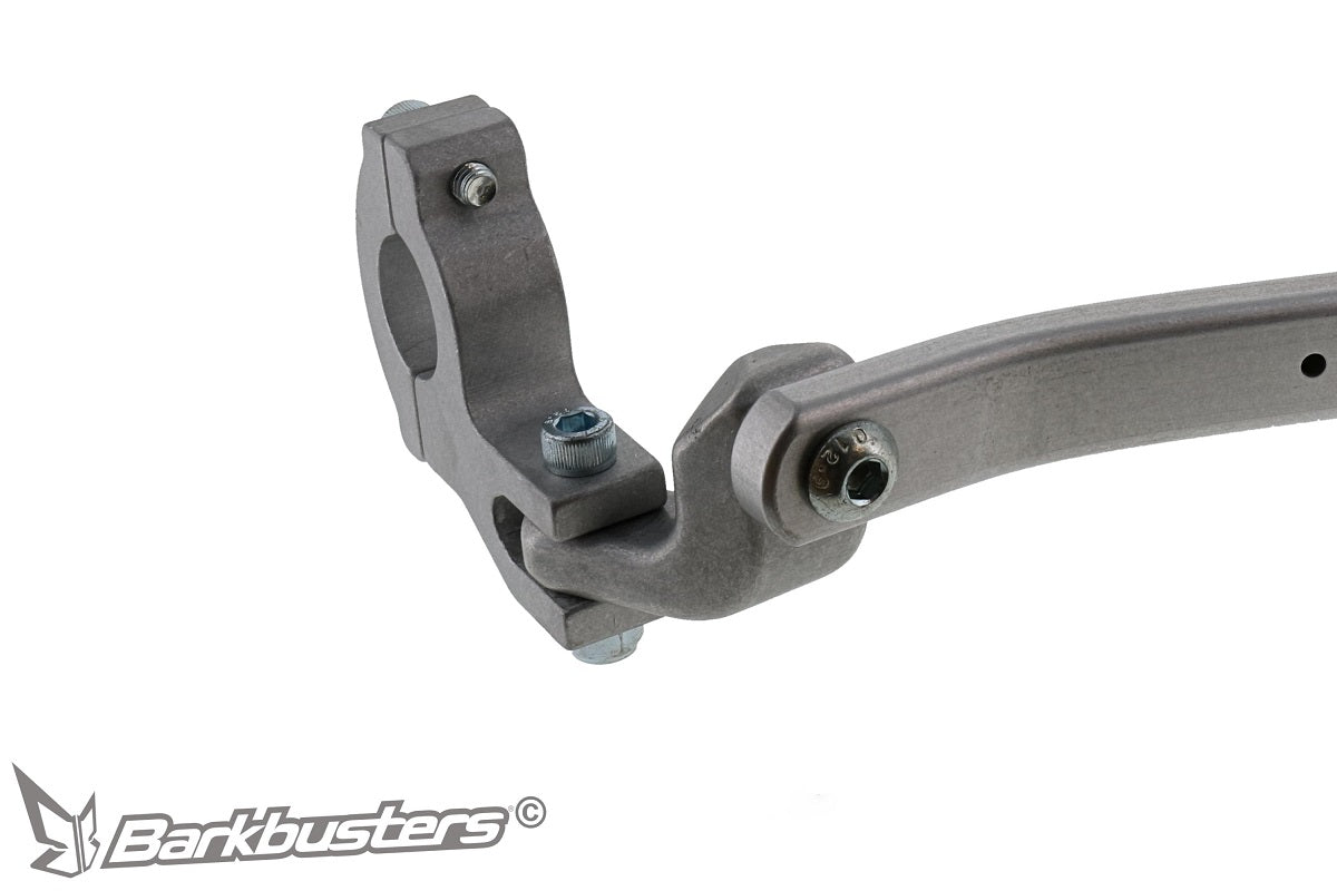 Kit montaggio paramani Barkbusters BHG-092, dettaglio del morsetto multi-fit da 22 mm